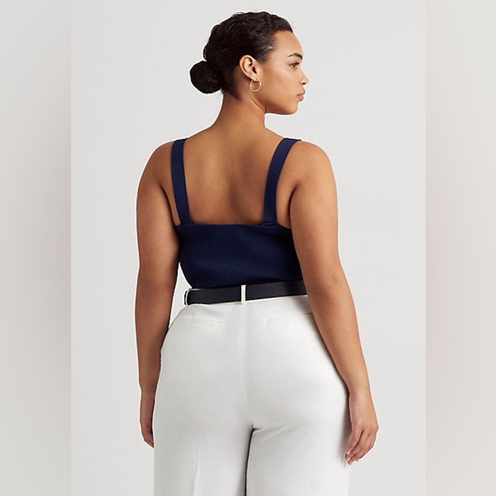 Lauren Ralph Lauren Yenfled toggle-strap knit vest top Size Large NWOT - Picture 5 of 11